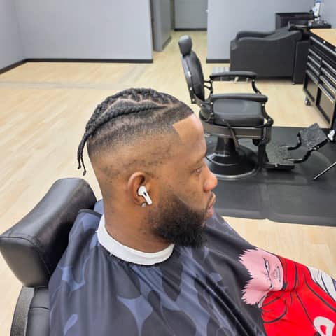 Haircut and grooming work at Legacy Studio Barbershop