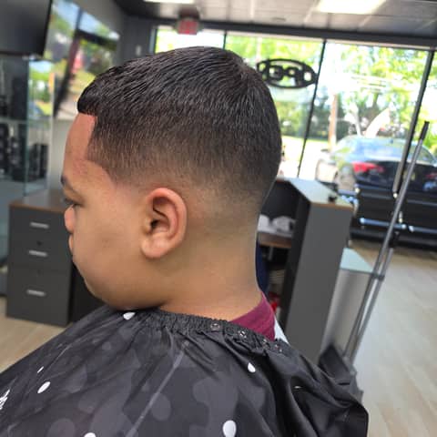 Haircut and grooming work at Legacy Studio Barbershop