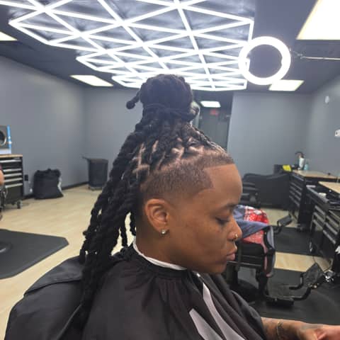 Haircut and grooming work at Legacy Studio Barbershop