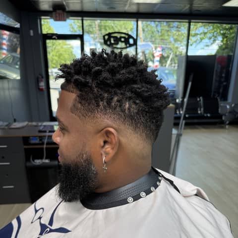 Haircut and grooming work at Legacy Studio Barbershop