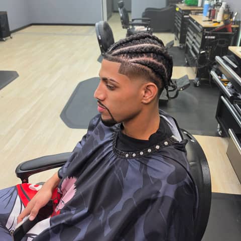 Haircut and grooming work at Legacy Studio Barbershop