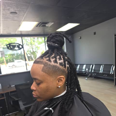Haircut and grooming work at Legacy Studio Barbershop