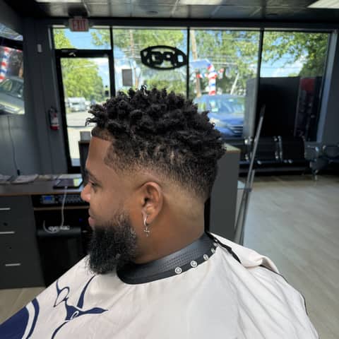 Haircut and grooming work at Legacy Studio Barbershop