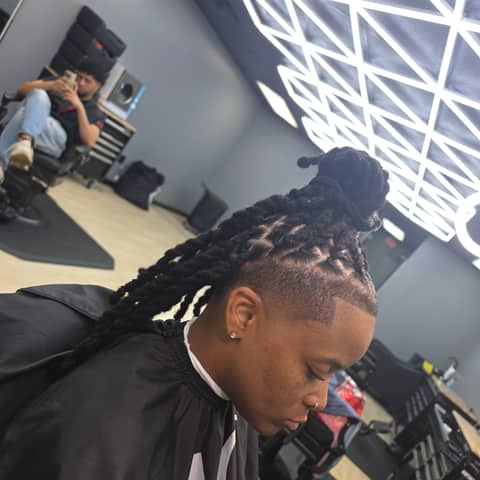 Haircut and grooming work at Legacy Studio Barbershop