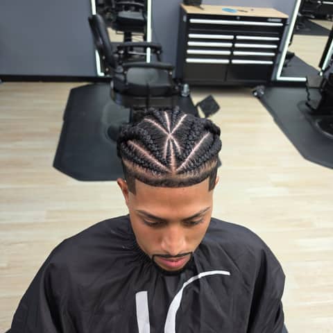 Haircut and grooming work at Legacy Studio Barbershop